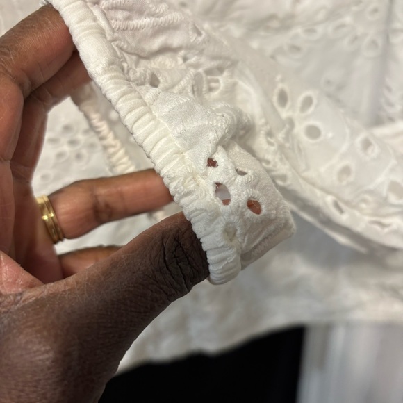 Soft Surroundings Jovana Eyelet Button-Down Shirt - Picture 9 of 15